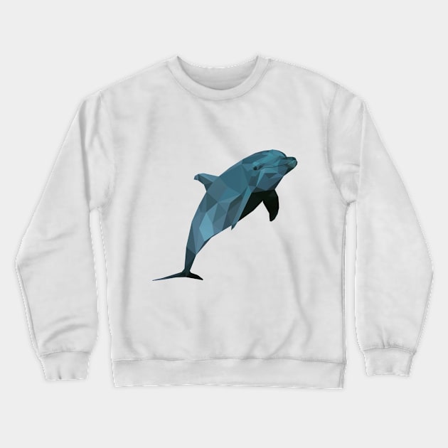 Low poly dolphin Crewneck Sweatshirt by AO01